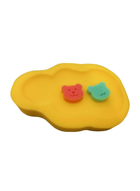 BabyJem Baby Bath Sponge, 0+ Months, Yellow