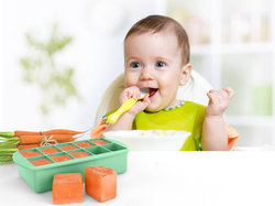 Melii Silicone Baby Food Freezer Tray, 2oz, Mint