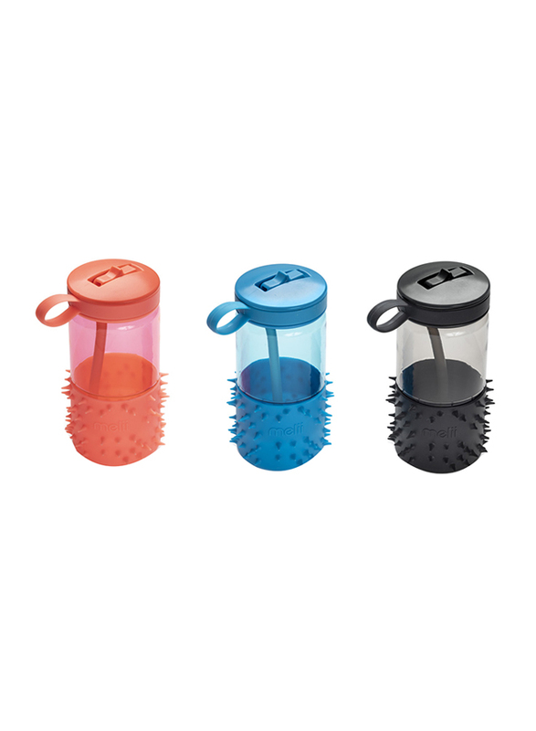 Melii Spikey Water Bottle, 17oz, Coral