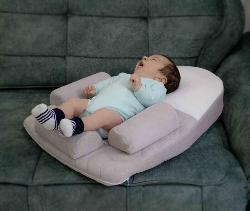Babyjem Anti-Colic Sleeping Pillow, 0+ Months, Grey