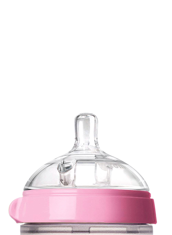 Comotomo Natural Feel Baby Bottle 150ml, Pink