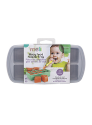 Melii Silicone Baby Food Freezer Tray, 2oz, Grey