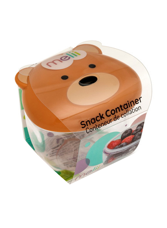 Melii Bear Snack Container, Brown