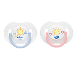 Wee Baby Day Soother with Cap, 0-6 Months, Assorted Colour