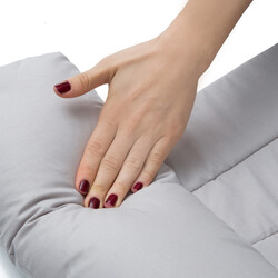 Babyjem Pregnancy Back Support & Feeding Pillow, Grey