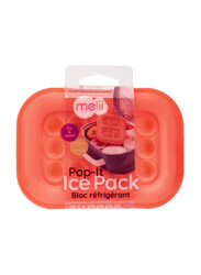 Melii Silicone Pop-It Ice Pack, Coral