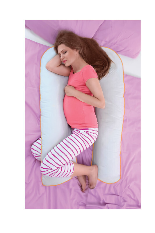 Babyjem Pregnancy Sleeping Pillow, Grey