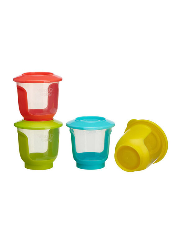 

Vital Baby Nourish Store & Wean Pots 120ml, 4-Piece, Multicolour