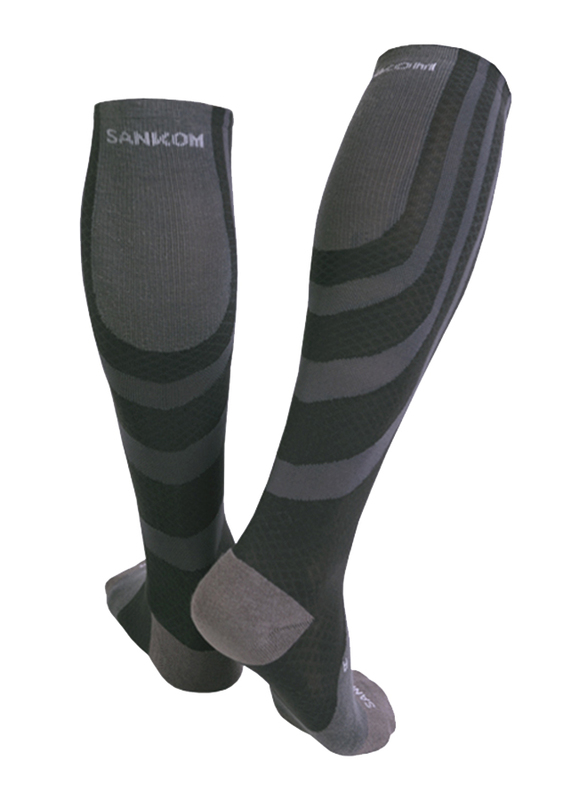 Sankom Patent Active Compression Socks, 38 EU, Grey