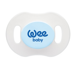 Wee Baby Soft Silicone Night Soother with Cap, 0-6 Months, Assorted Colour