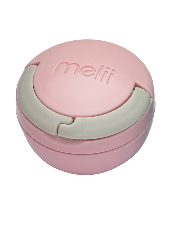 Melii Pacifier Pod, 2 Pieces, Pink/Grey