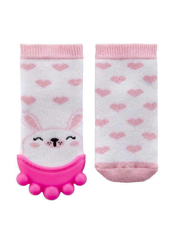 

Babyjem Sock Teether, 3-12 Months, Pink