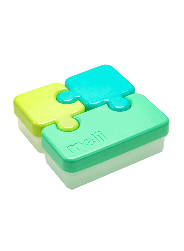 Melii Puzzle Container, Lime/Blue/Green