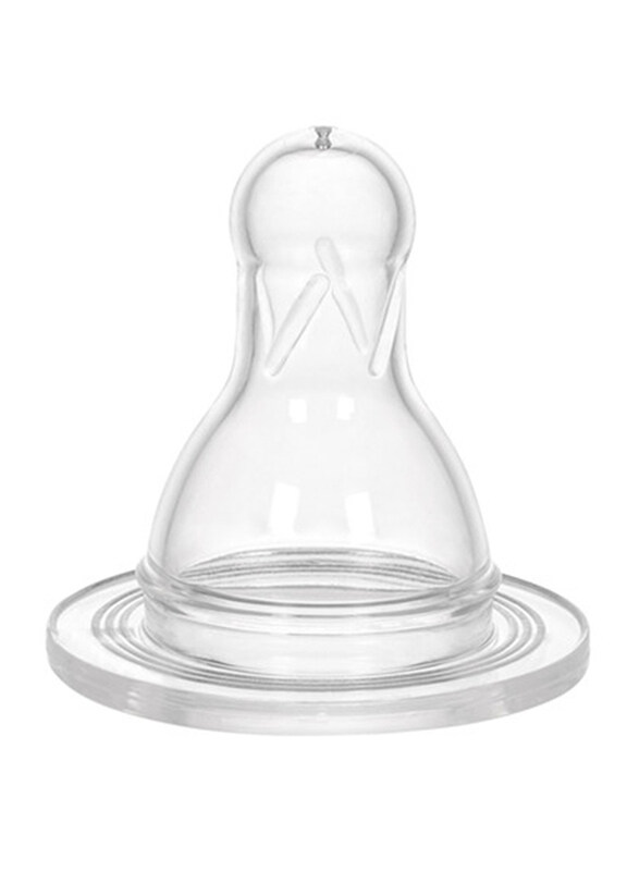 

Wee Baby Silicone Spare Round Teat for Bottle, 18+ Months, Clear