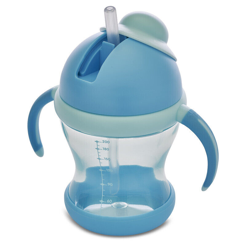 

Wee Baby Straw Cup with Grip, 6+ Months, 200ml, Clear/Blue