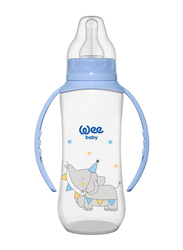 Wee Baby PP Feeding Bottles with Grip, 270 ml, 6-18 Months, Blue
