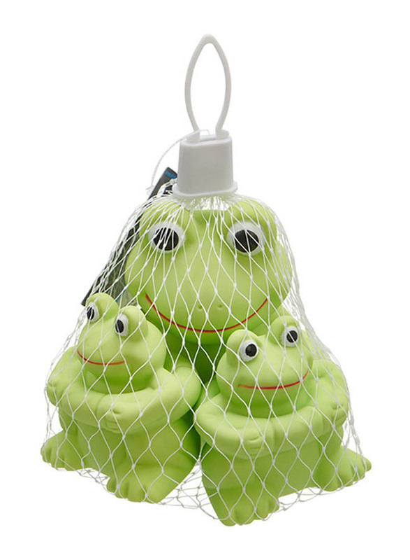 Vital Baby 3-Piece Squirt & Splash Ducks & Frogs Baby Bath Toys Set, 6+ Months, Green