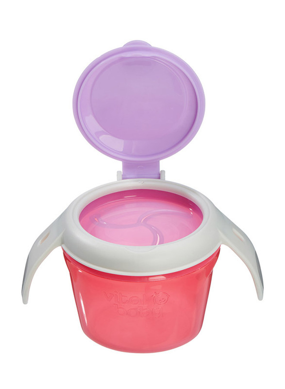 Vital Baby Nourish Snack On The Go Container, Red/Purple