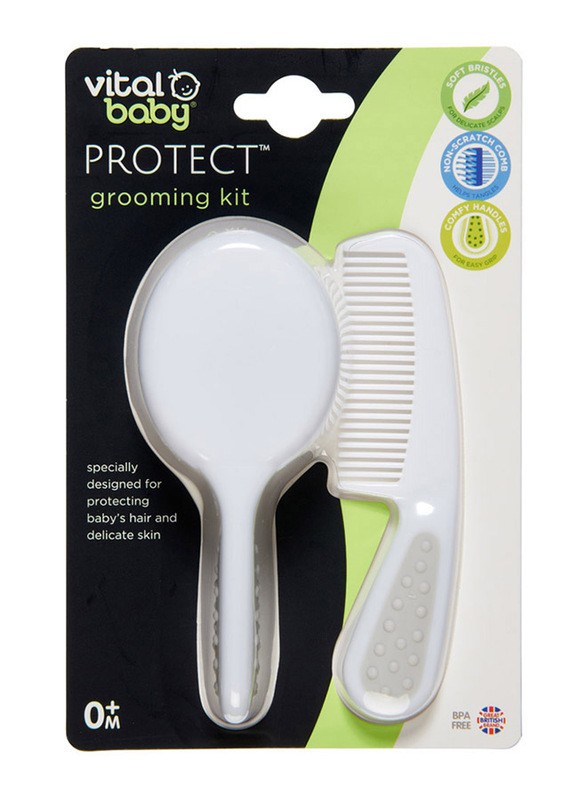Vital Baby Protect Grooming Kit, 2-Piece, White