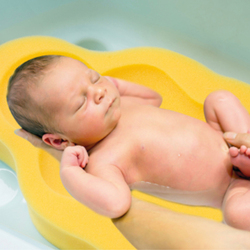 BabyJem Baby Bath Sponge, 0+ Months, Yellow