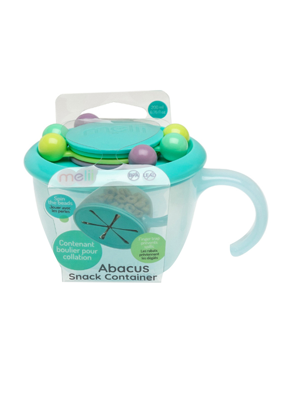 Melii Abacus Snack Container, 200ml, Turquoise