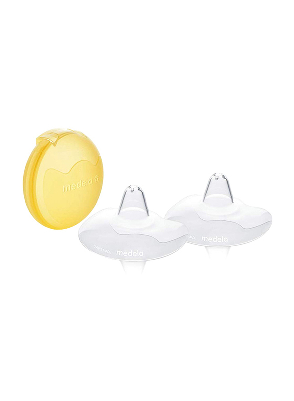 Medela Contact Nipple Shields, Pack of 2, Medium, Clear