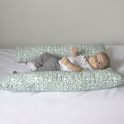 Babyjem Babynest U Shape Pillow, 0-6 Months, Green