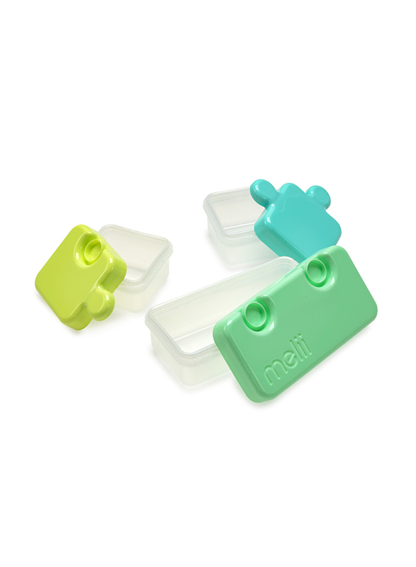 Melii Puzzle Container, Lime/Blue/Green