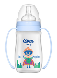 Wee Baby Classic Plus Newborn Feeding Bottle Starter Set for Baby Boys, 6-18 Months, Clear