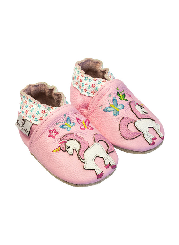 Rose et Chocolat Magic Unicorn Classic Shoes, 12-18 Months, Pink