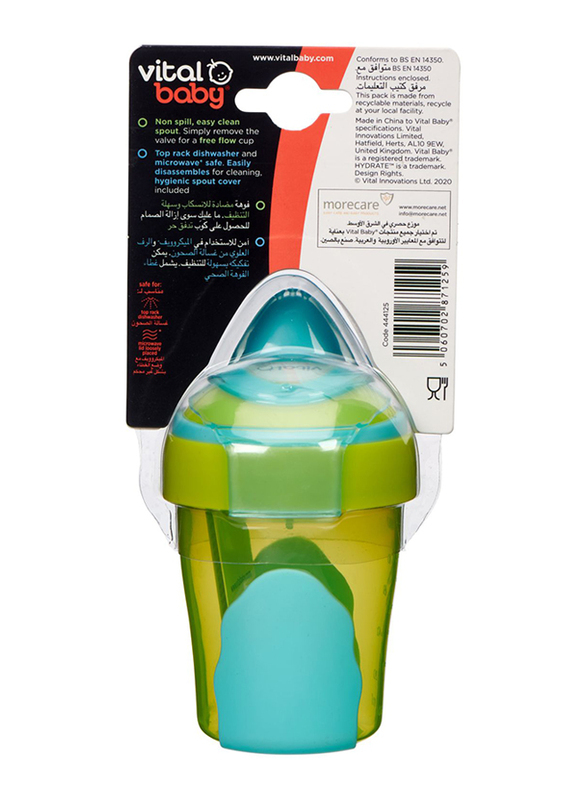 Vital Baby Hydrate 1st Tumbler 120ml, Green/Blue