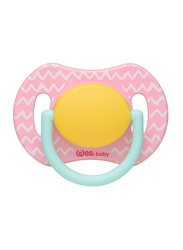Wee Baby Joy Symmetrical Tip Pacifier, 0-6 Months, Pink