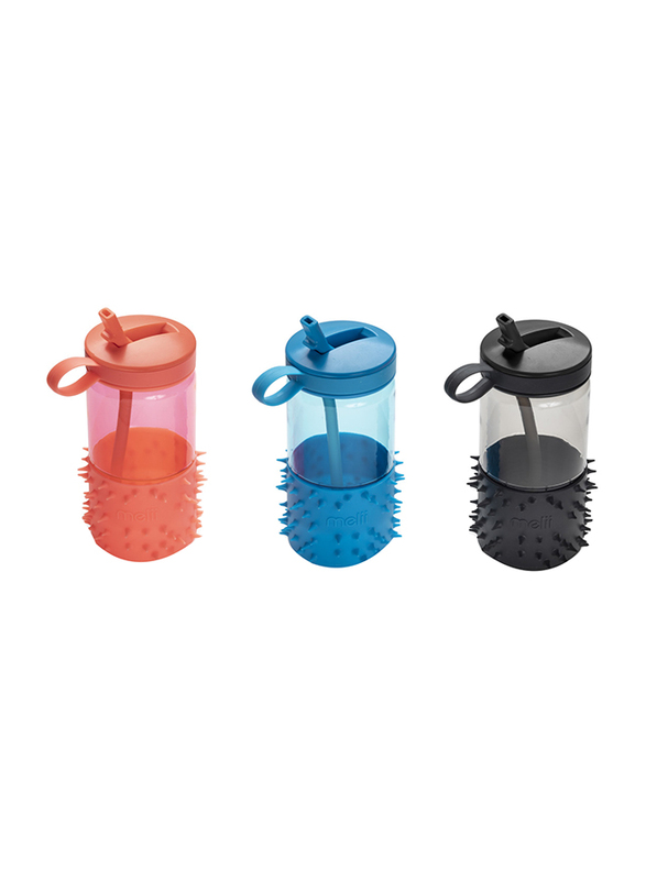 Melii Spikey Water Bottle, 17oz, Coral