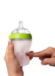 Comotomo Natural Feel Baby Bottle, Double Pack, 150ml, Green/Clear