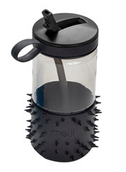 Melii Spikey Water Bottle, 17oz, Black