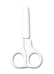 Wee Baby Nail Scissor with Cover, White