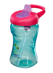 Vital Baby Hydrate Sippy Straw 340ml, Blue/Pink