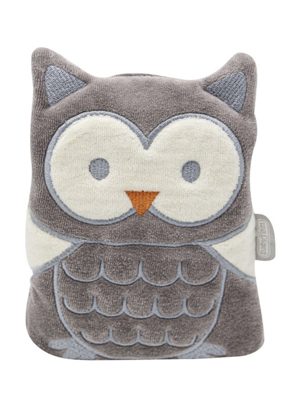 

Babyjem Cherry Seeds Filled Velvet Colic Owl Shaped Pillow, Newborn, Grey