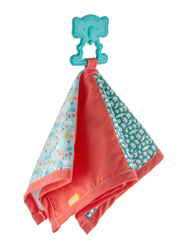 

Babyjem Relaxing Cloth with Pathwork Teether, 0+ Months, Red