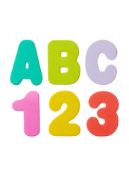 Vital Baby 36-Piece Splash Alphabet & Numbers Baby Bath Toy Set, 12+ Months, Multicolour