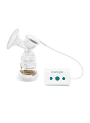 Mamajoo Electronic USB Single Breast Pump & Feeding Bottle, 150ml, Clear/White