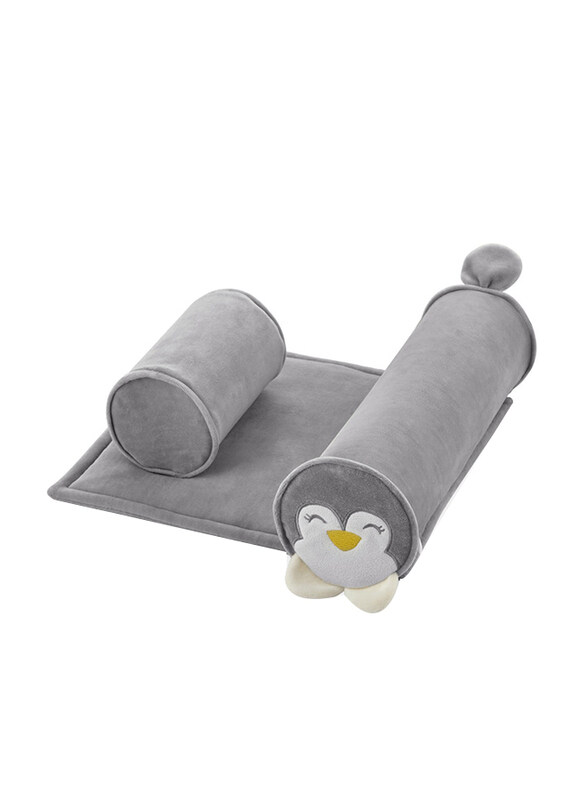 

Babyjem Side Sleep Positioner Penguin Pillow, 0-6 Months, Grey