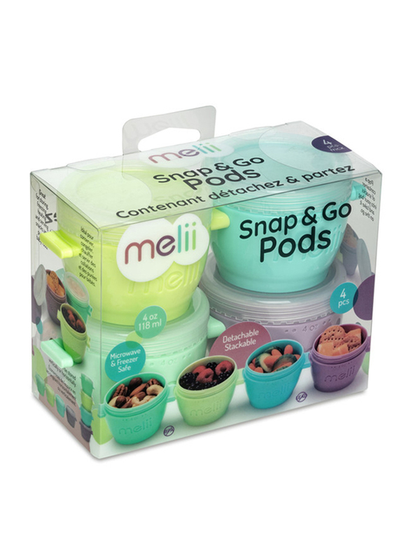 

Melii Snap & Go Pods, 4 x 4oz, Multicolour