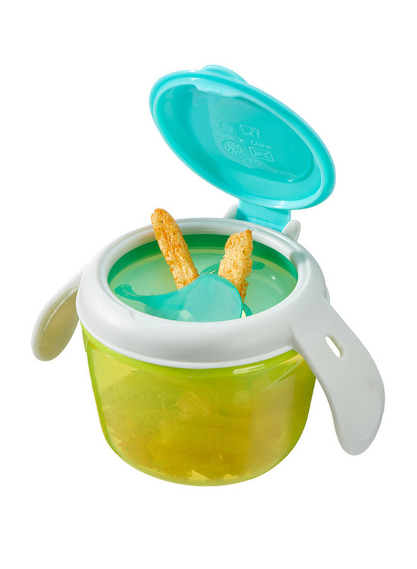 Vital Baby Nourish Snack On The Go Container, Green/Blue
