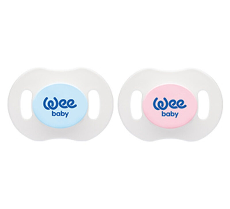 

Wee Baby Soft Silicone Night Soother with Cap, 6-8 Months, Assorted Colour