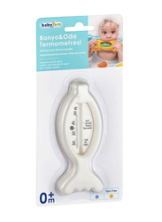 Babyjem Bath & Room Thermometer for Babies, Newborn, White