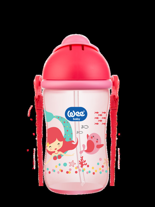 Wee Baby Straw Cup, 6+ Months, 380ml, Assorted Colour
