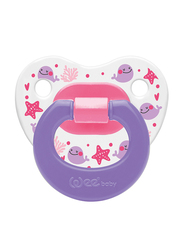 Wee Baby Patterned Body Orthodontic Soother, 6-18 Months, Purple/Pink