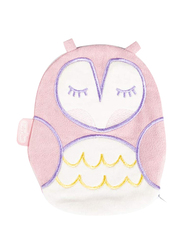 Babyjem Cherry Seeds Filled Velvet Colic Owl Shaped Pillow, Newborn, Rose