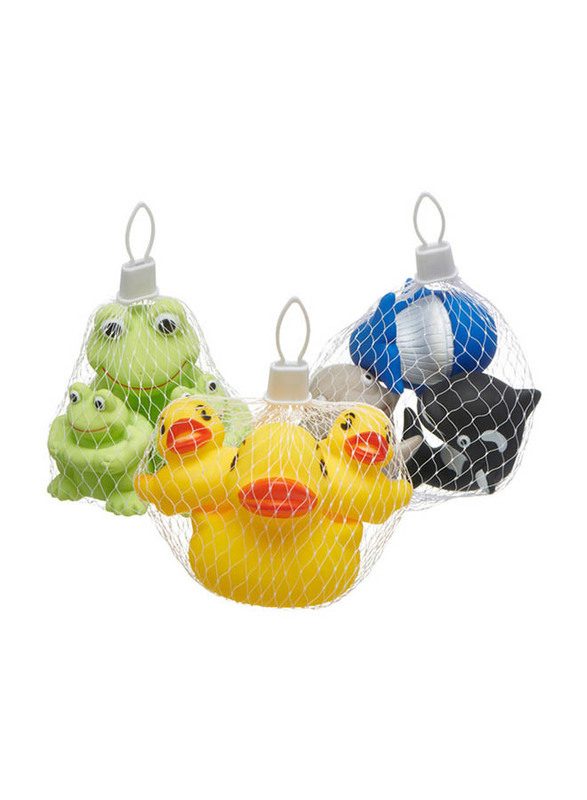 Vital Baby 3-Piece Squirt & Splash Sharks & Whales Baby Bath Toys Set, 6+ Months, Multicolour